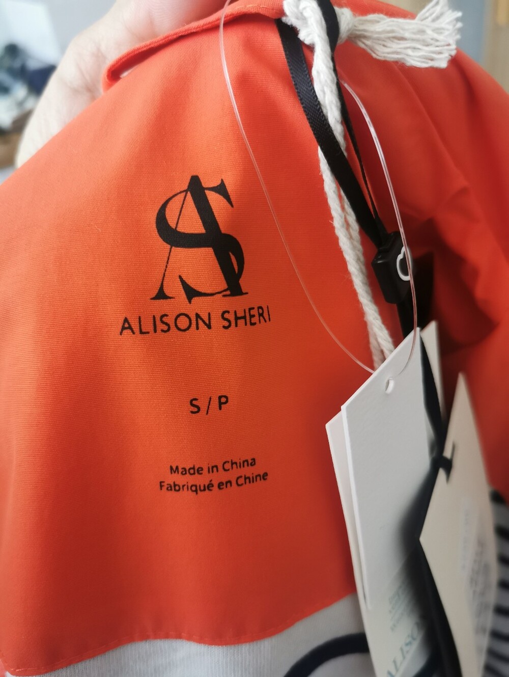 Women’s Orange Hooded Anorak Jacket - Picture 8 of 8